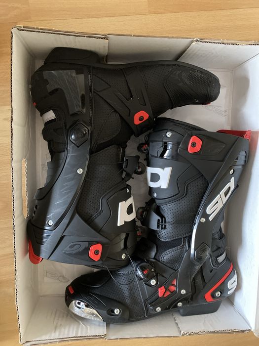 Buty motocyklowe wysokie Sidi Rex Air 41 dł Wkładki 26 cm - czarne