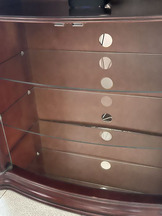 Aparador de televisão completamente novo Madeira de cerejeira