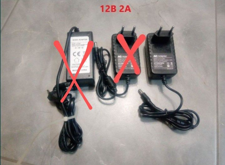 Блок живлення Адаптер AC/DC 5В 12В 48В(PoE) 1А 2А