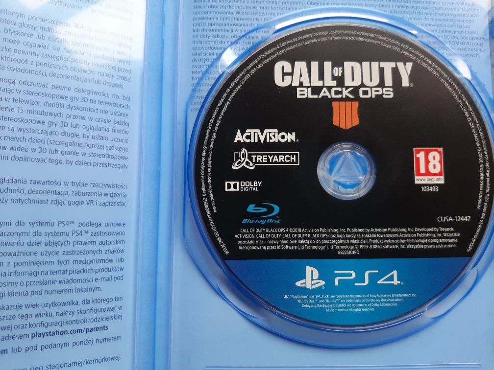 Call Of Duty Black Ops IV gra na PS4