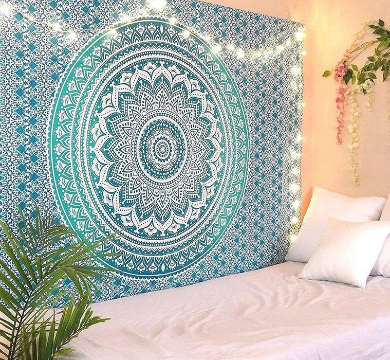 Gobelin Mandala 213x228 cm • 100% Bawełna • Styl Boho