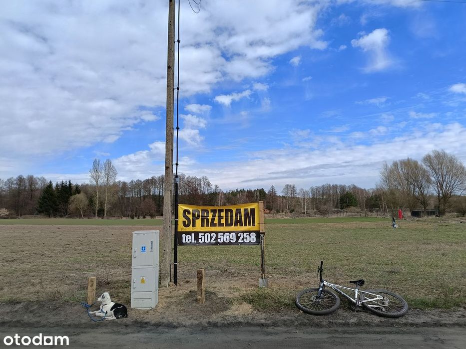 Działka budowlana 1532 m2 Kornelin, WZ, prąd, pozwolenie na budowę,