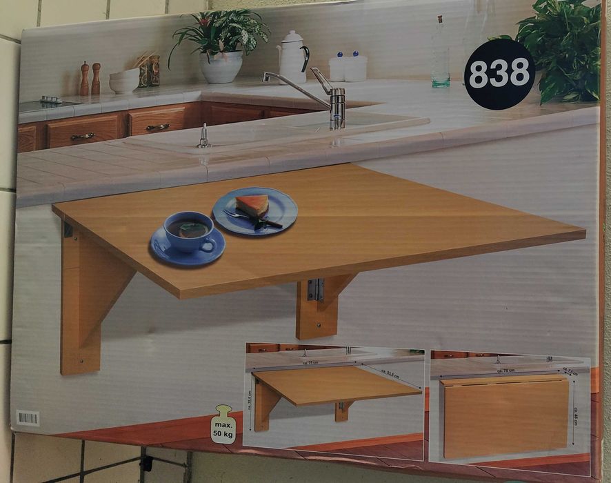 Mesa Rebativel- Montagem na Parede - Nova