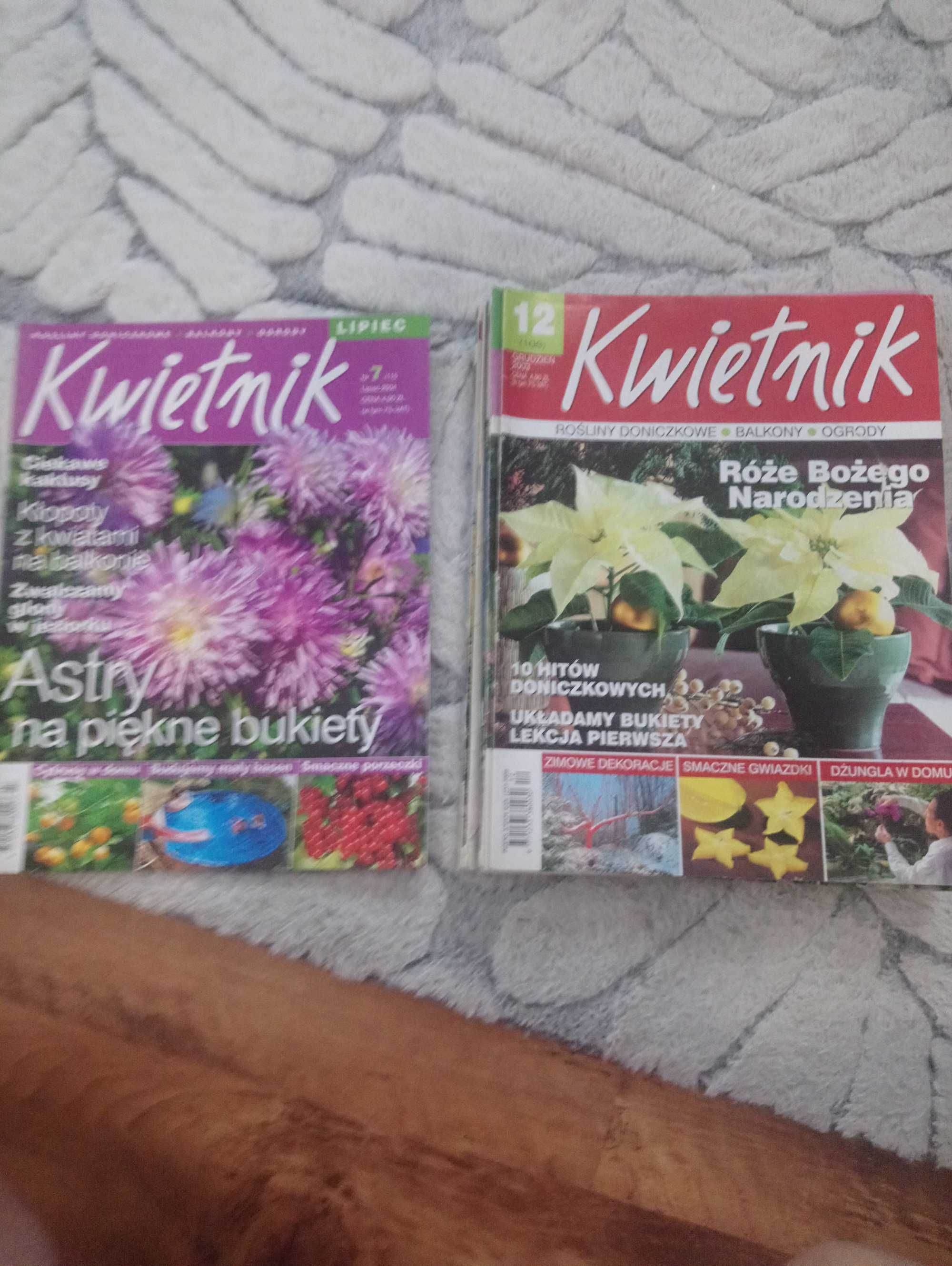 czasopismo o roślinach ,kwietnik , komplet 12 sztuk