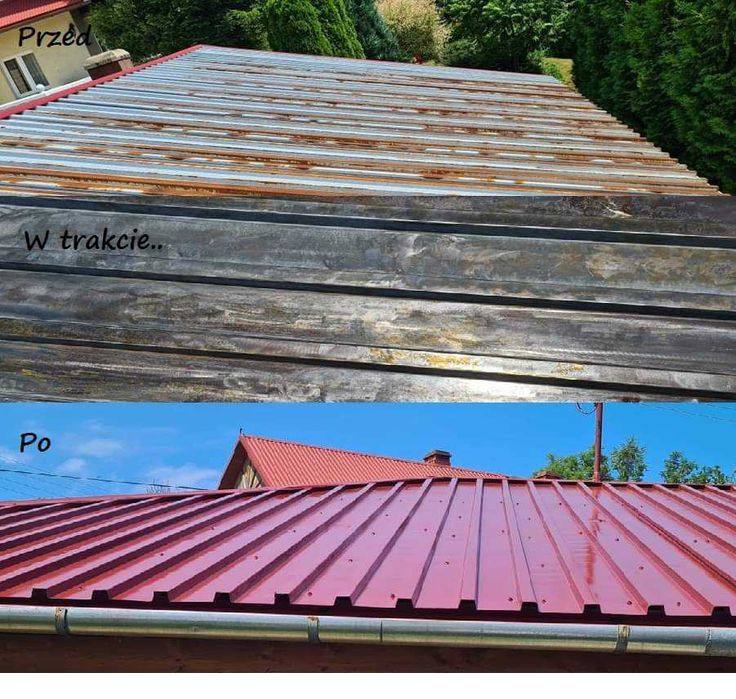 Malowanie  dachów,elewacji ,naprawa dachów montaż rynnień- śniegolapów