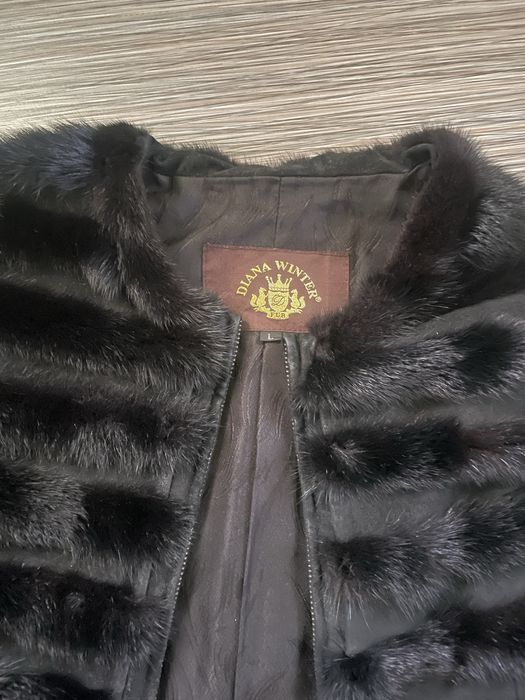 Щикарний норковий напівшубок полушубок