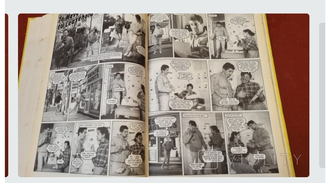 Книга Комикс большой жесткий 1989г