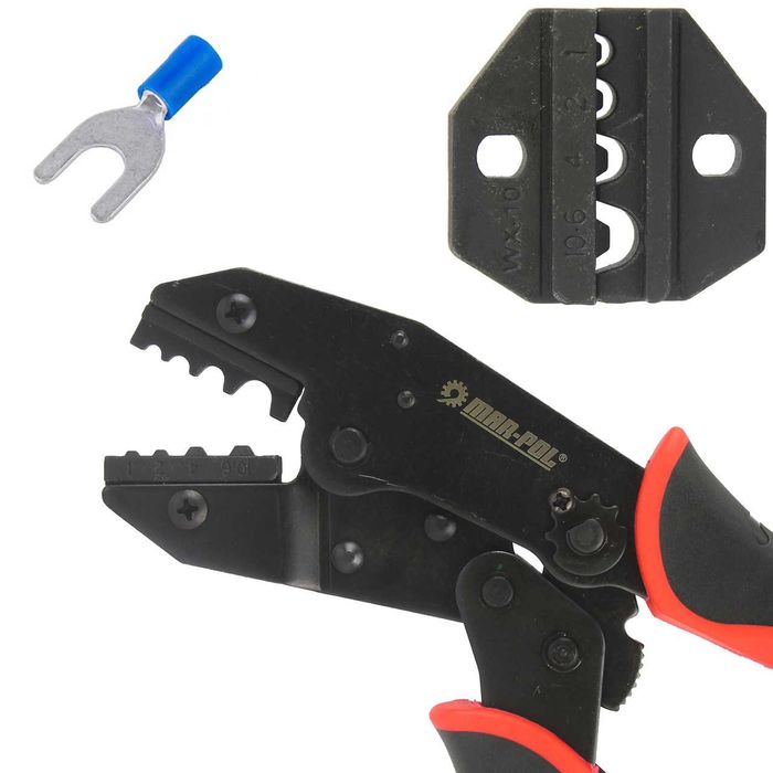 Кліщі для зажиму, монтажу роз'ємів Mar-Pol M49533 0,5 мм² - 10 мм²