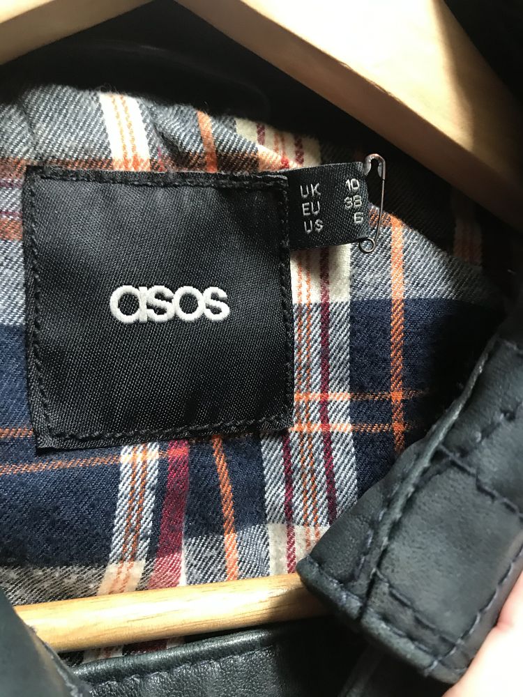 Шкіряна куртка Asos