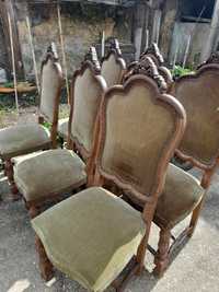 Conjunto de 7 cadeiras em bom estado