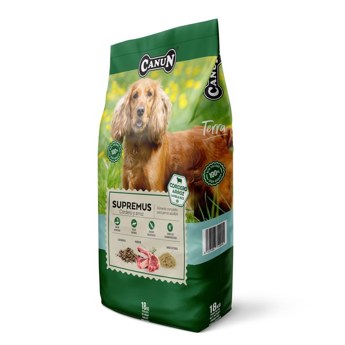 Canun Terra z dodatkiem jagnięciną 18 kg karma dla psów odkażająca