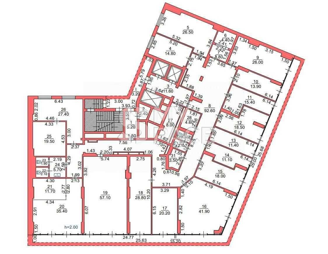 Офіс, 1100 м2, ТОРГ, Подол,З Новим ремонтом