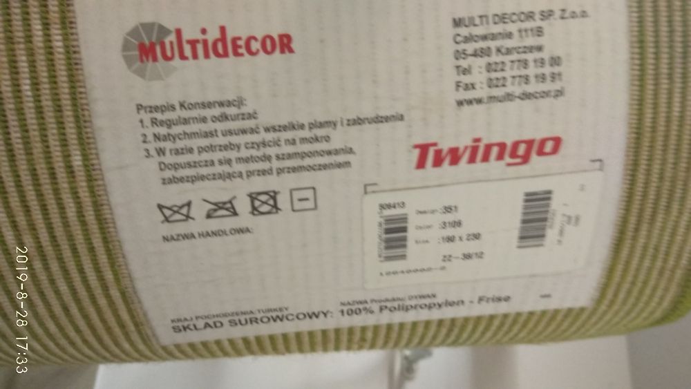 Dywan Twingo żyrafy