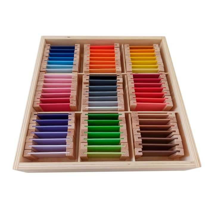 Caixa de Cores III com 63 Tábuas de Madeira | Montessori