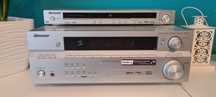 Amplituner Pioneer + Odtwarzacz Pioneer DV-300 + KOLUMNY + GŁOŚNIKI