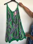 Vestido Verde/Roxo L/XL