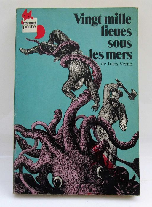 Livro Vingt mille lieues sous les mers, Jules Vernes 1979