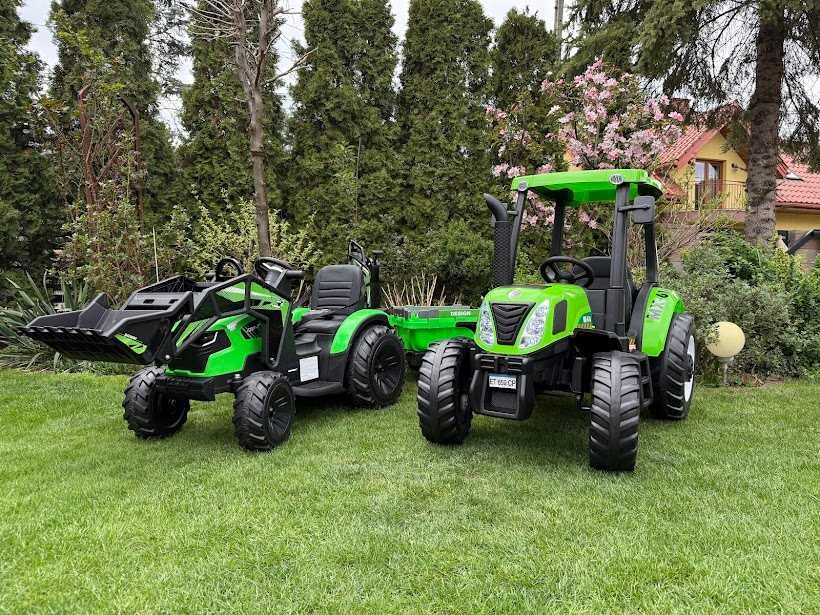 Traktor na akumulator New Holland zielony