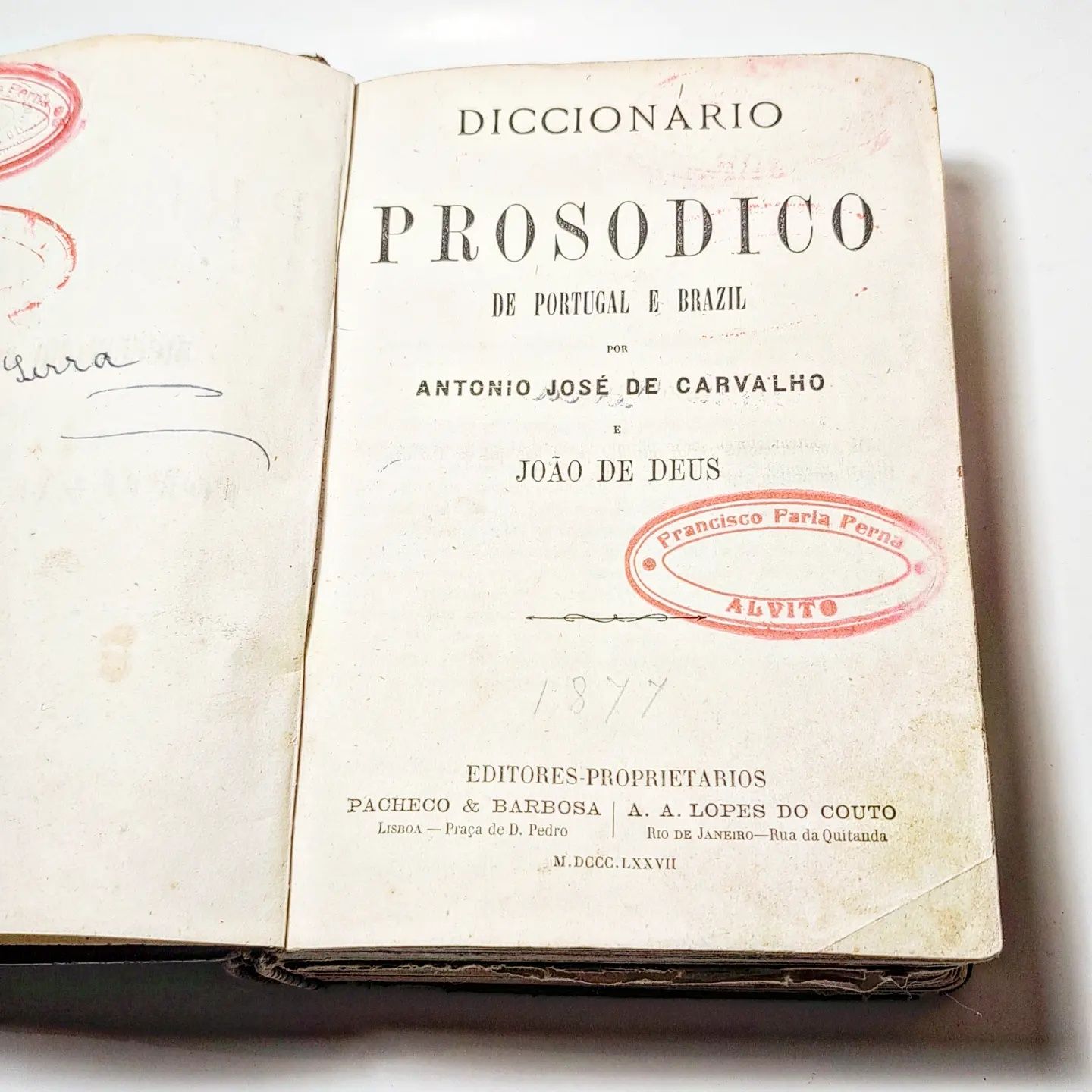 Diccionario Prosodico de Portugal e Brazil

António José de Carvalho
e