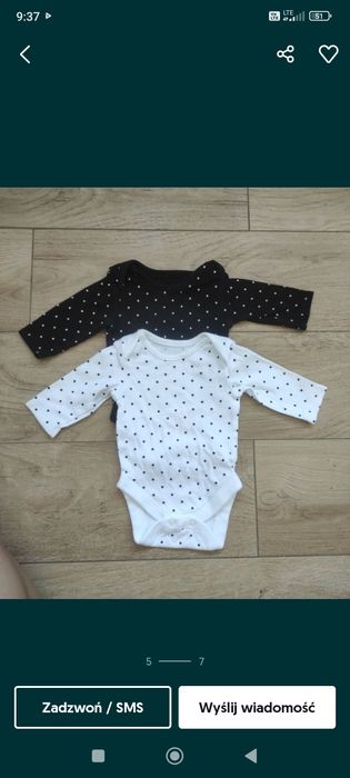 Body dla dziewczynki chłopca niemowlaka unisex George