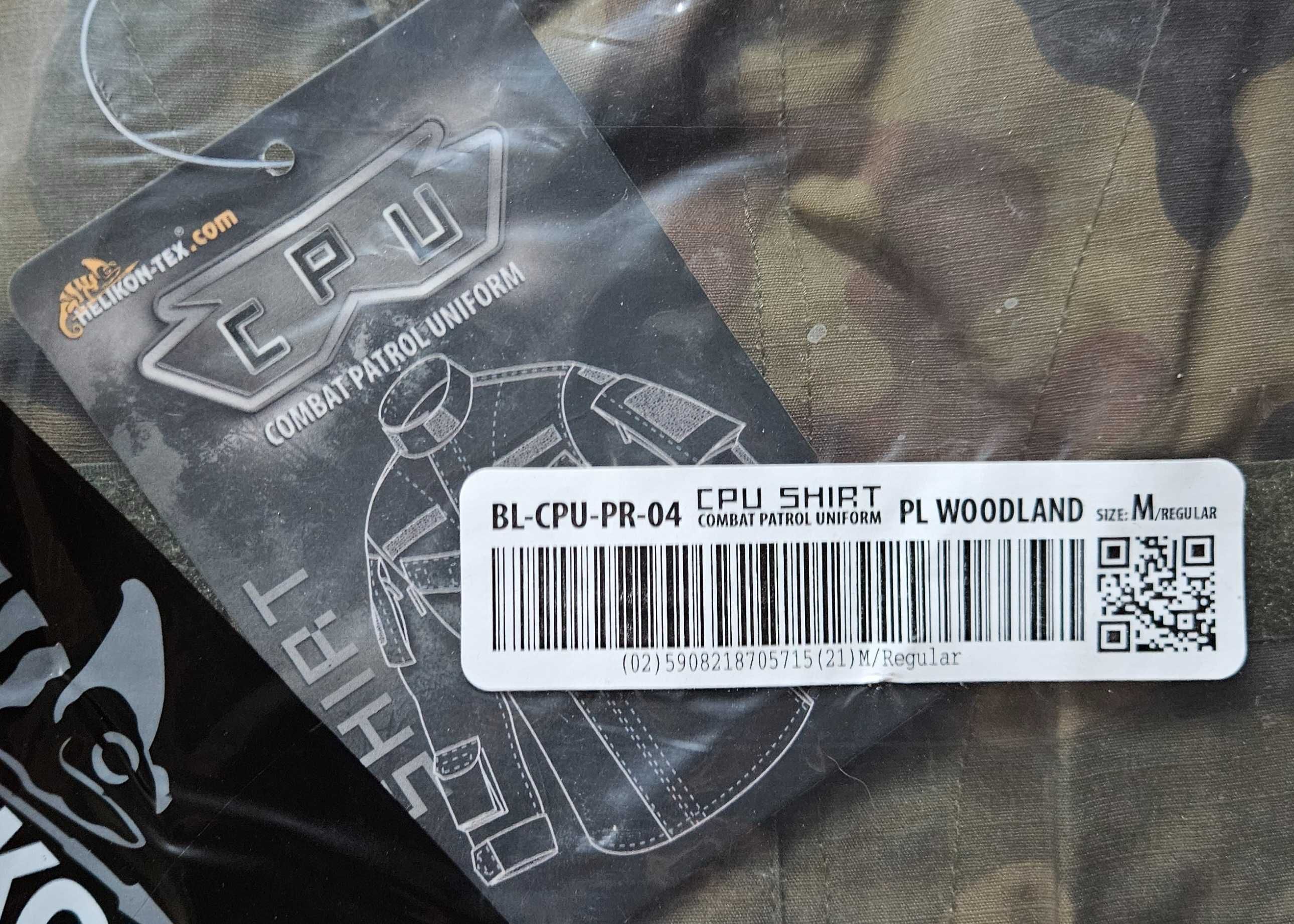 Bluza mundurowa Helikon Tex CPU PL Woodland rozm. M