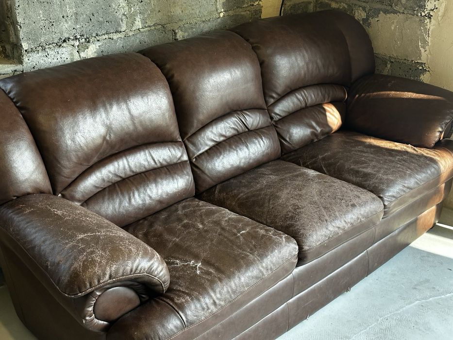 Skórzana kanapa retro