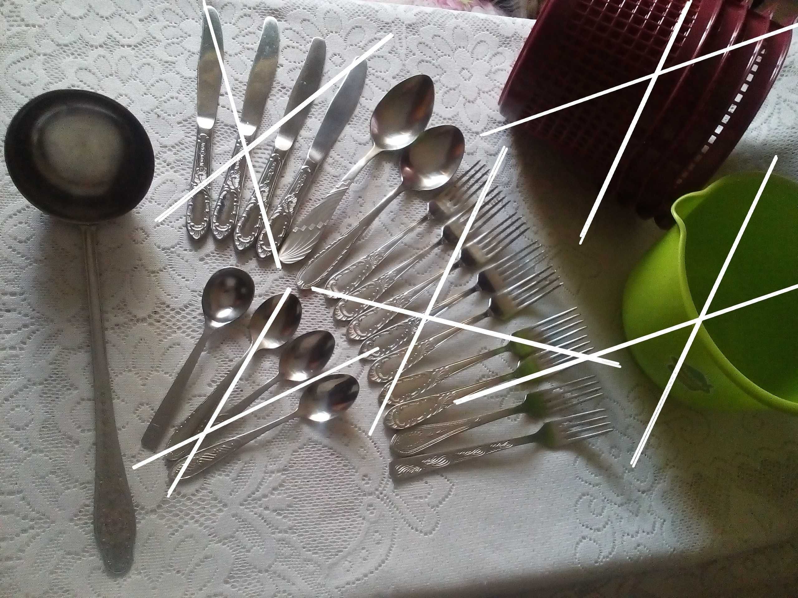 половник кухонный черпак нерж нож ложка вилка столовый прибор