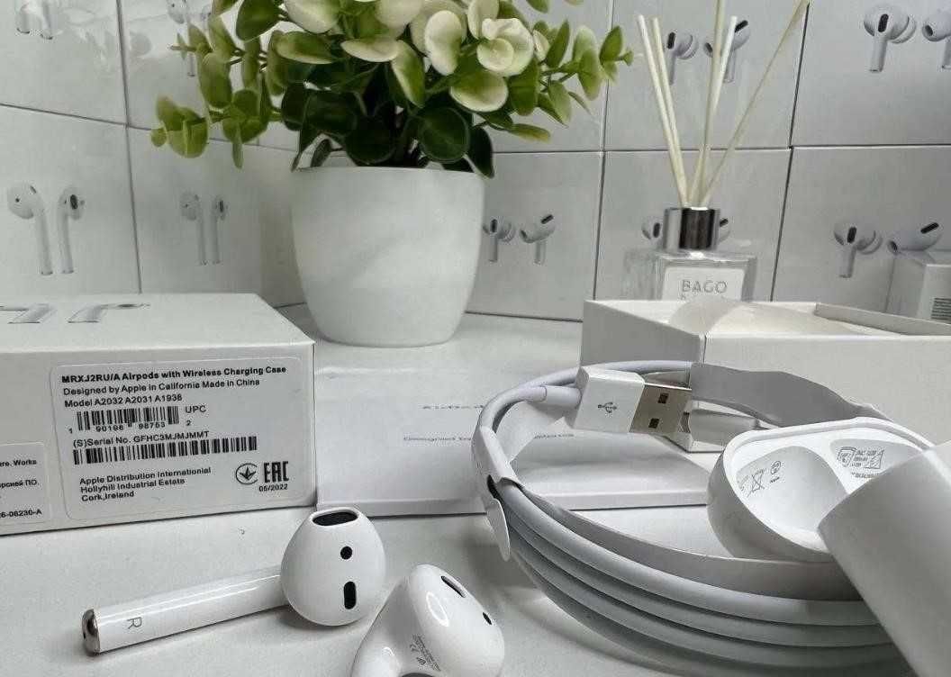 Навушники Топової якості airpods 2 1в1 Full