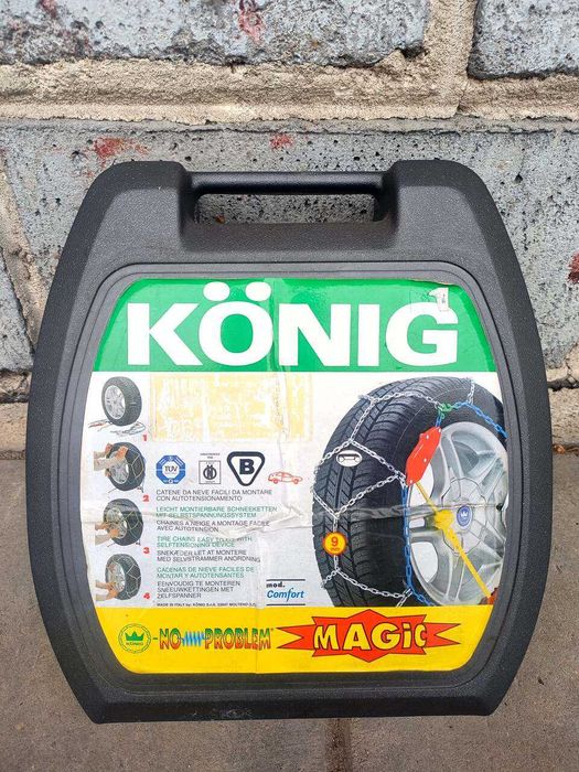 Łańcuchy śniegowe 9 mm, Konig NOWE