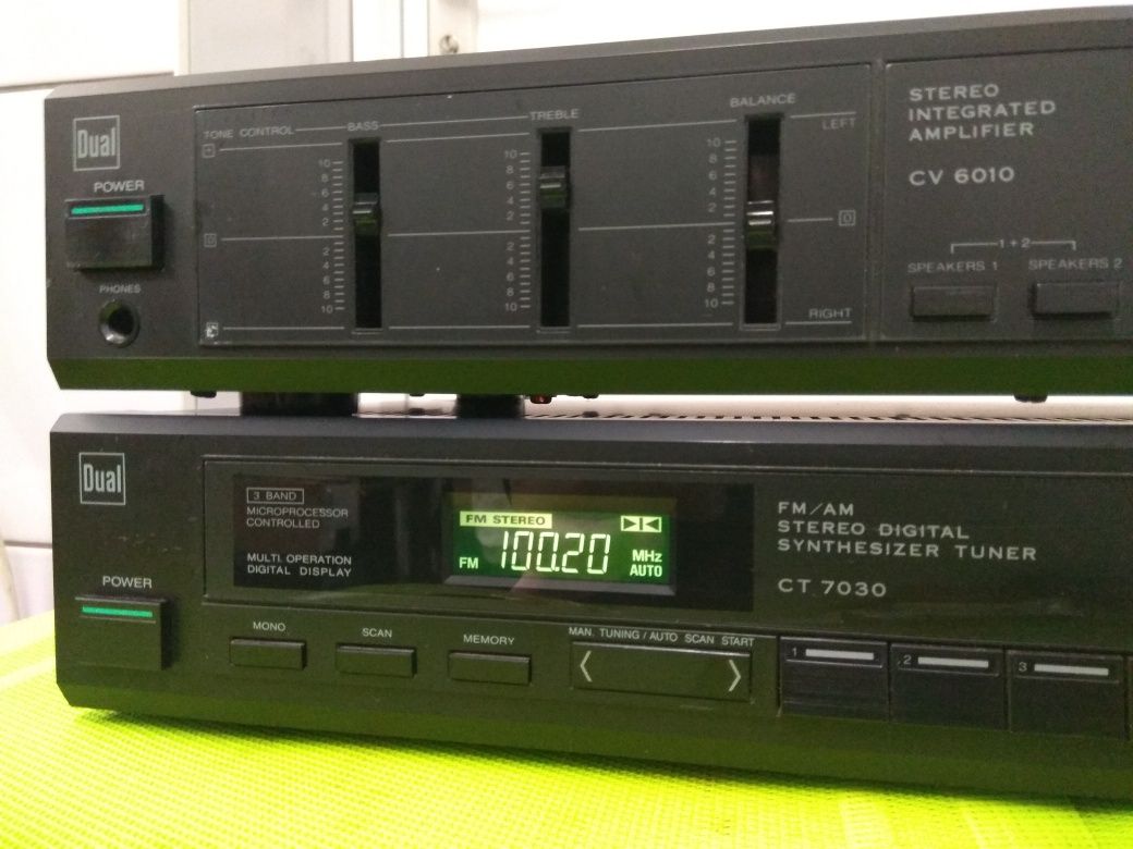 DUAL zestaw stereo HI-FI. Wzmacniacz i tuner. Vintage.