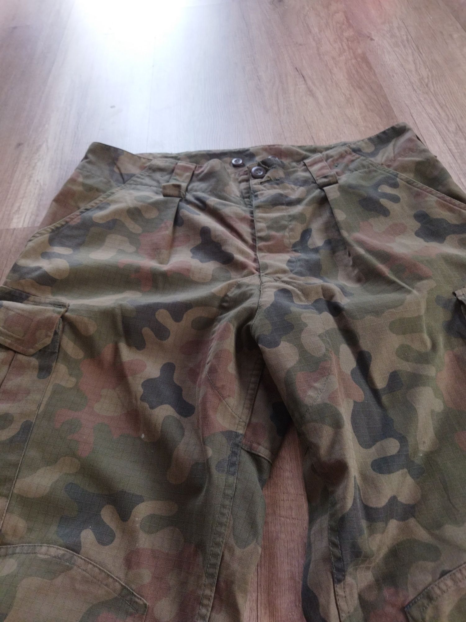 Oryginalne spodnie wojskowe duże kieszenie po bokach XXL