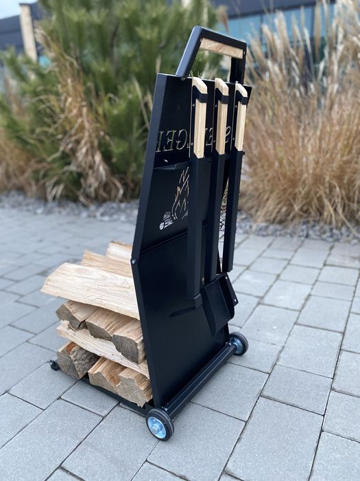 Дровник лофт,підставка для дров,візок для дров,дровник металевий