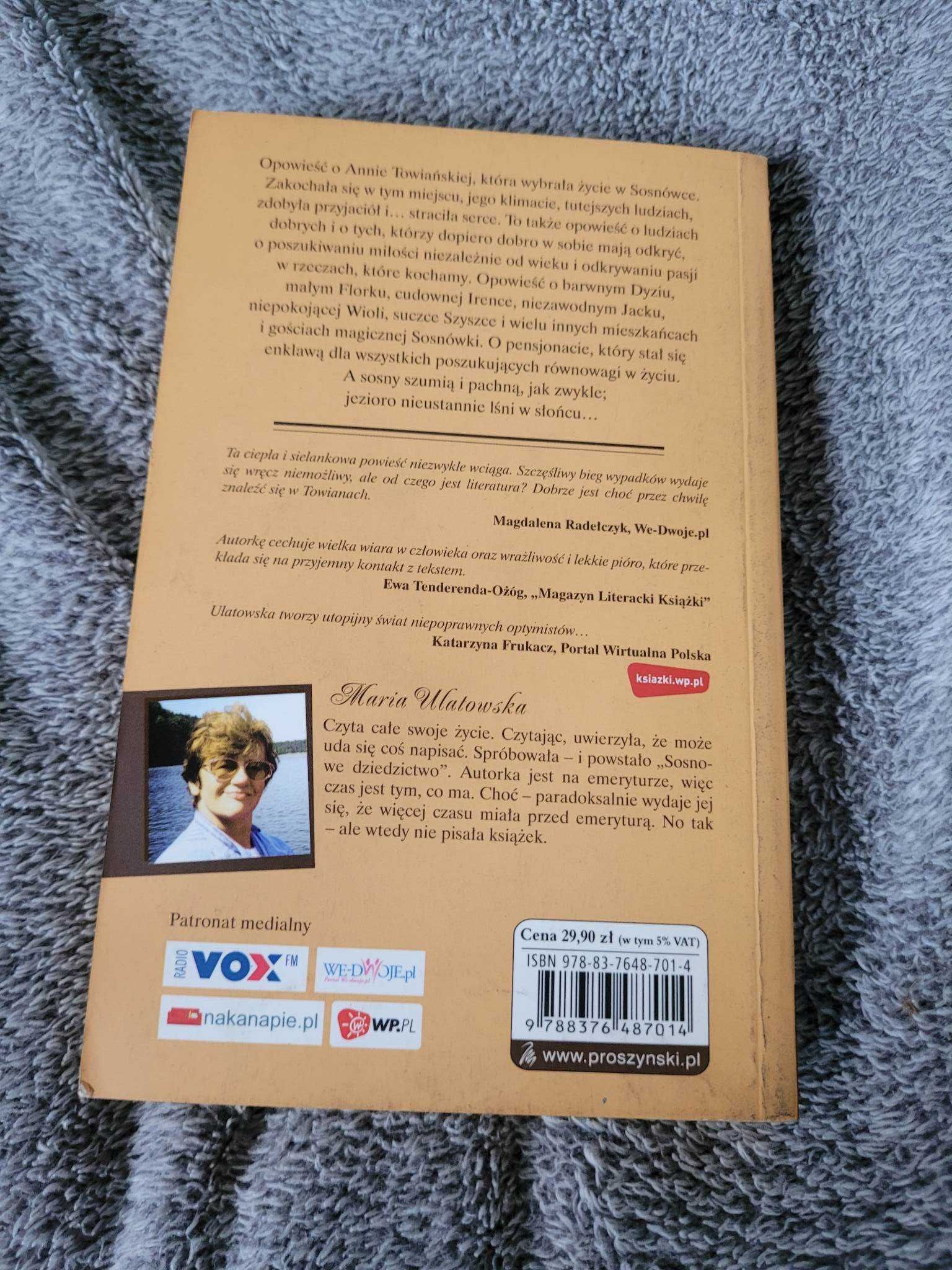 Książka "Pensjonat Sosnówka" MAria Ulatowska