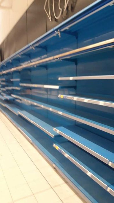 Regały sklepowe, metalowe, duże, dwustronne.300 zł/mb