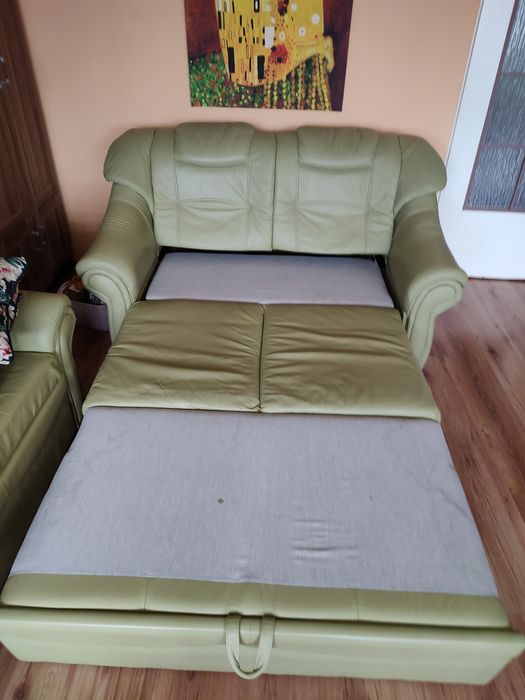 Komplet wypoczynkowy 3+2+1 skóra