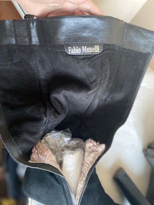 Замшеві зимові черевики Fabio Monelli