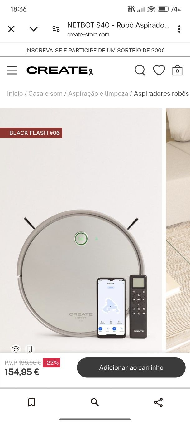 Aspirador Creative NETBOT S40