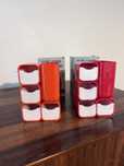 Conjunto 2 Porta lapis vintage caixa original Panton Kartell Era