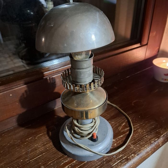 Lampka lampa grzybek PRL, działa