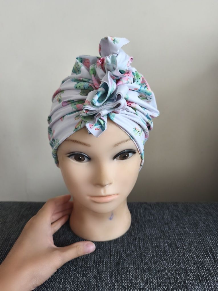 Nowy kolorowy turban looks by luks kwiaty xs/s