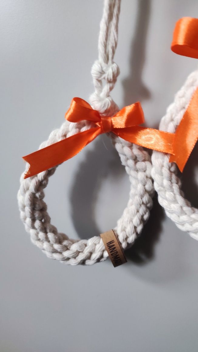 Jajko pisanka ozdoba Wielkanoc makrama sznurek handmade