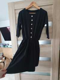 Czarna bawelniana sukienka