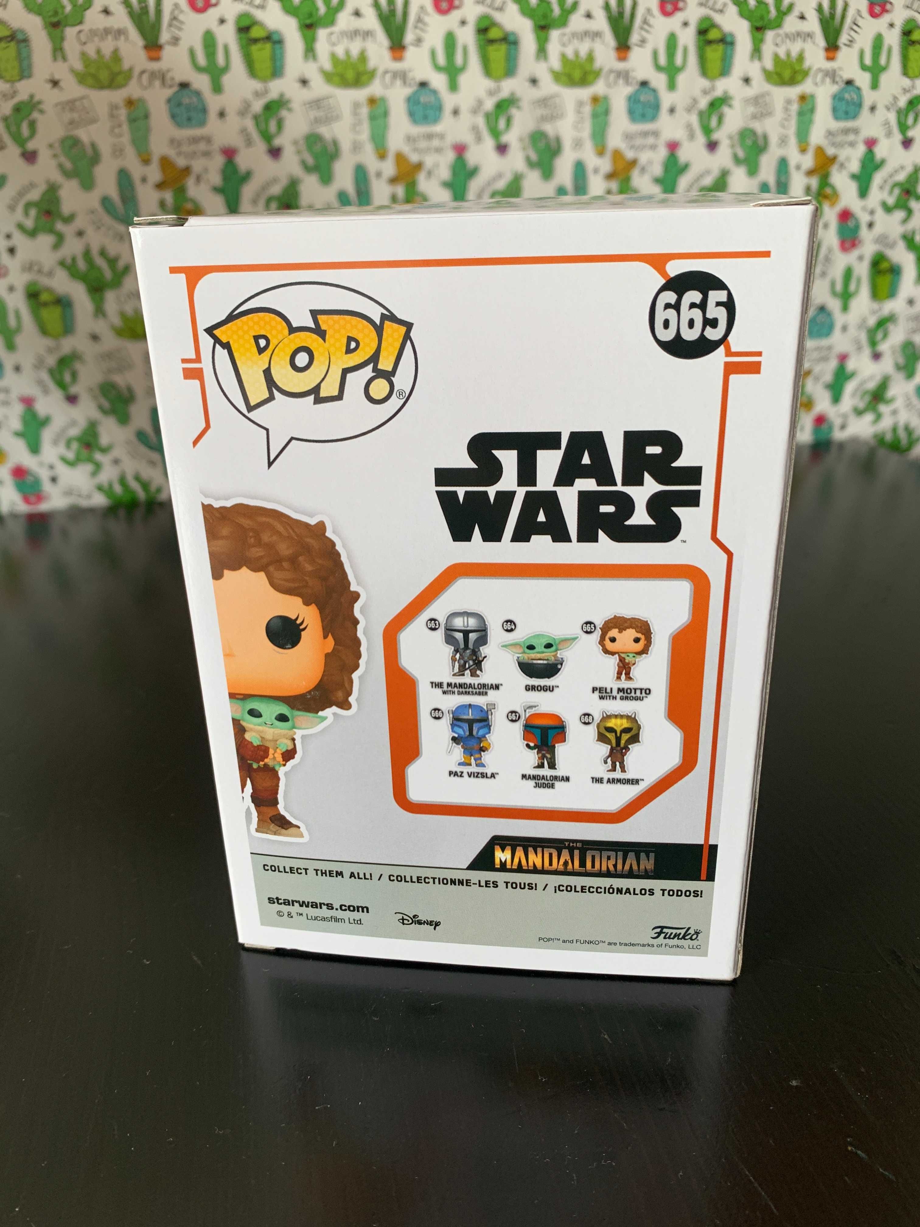 [665] Funko Pop! Star Wars: The Mandalorian Peli Motto with Grogu