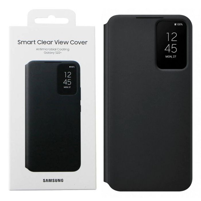 Samsung Galaxy S22+ etui Smart Clear View Cover - czarne