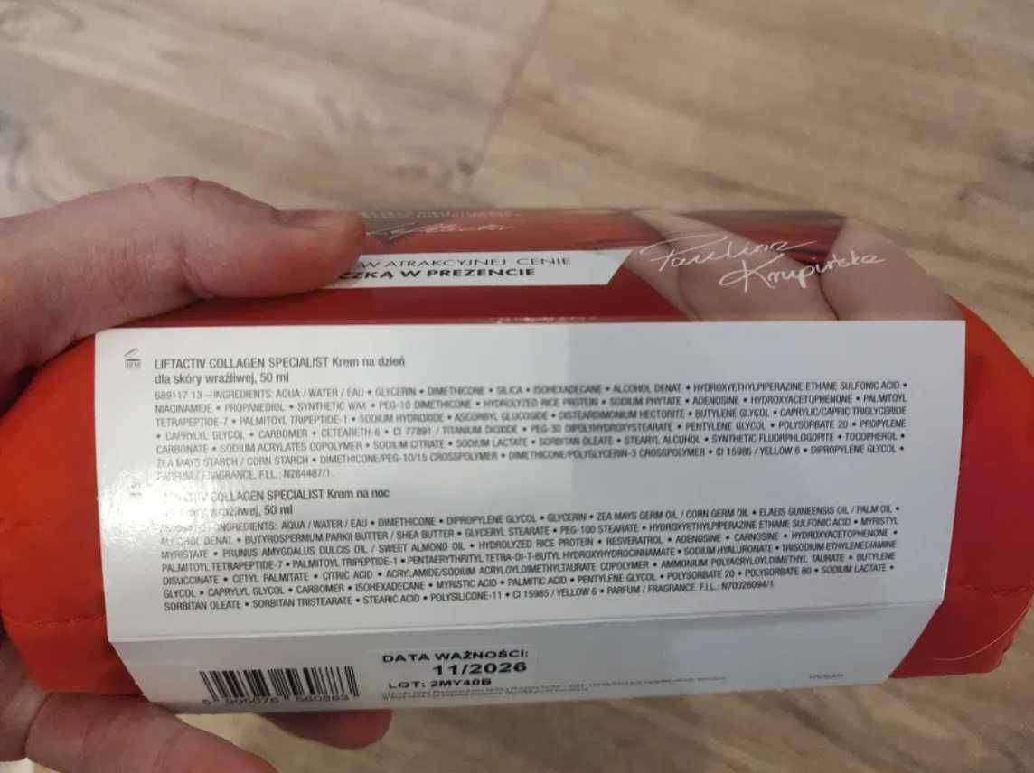 VICHY LIFTACTIV Collagen Specialist krem na dzień + na noc kosmetyczka
