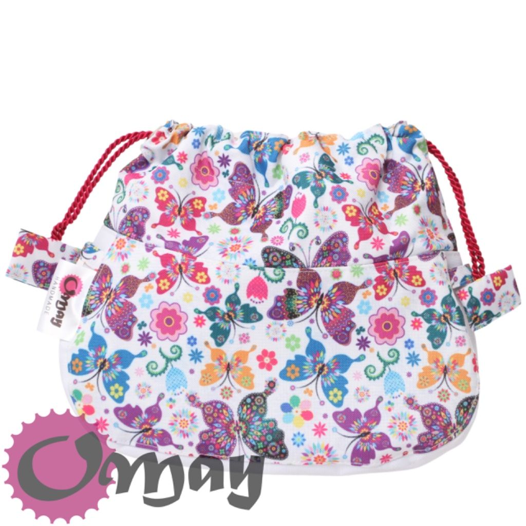 organizer do OBAG SWING Worek motyle kolorowe 2 kieszenie komin OMAY