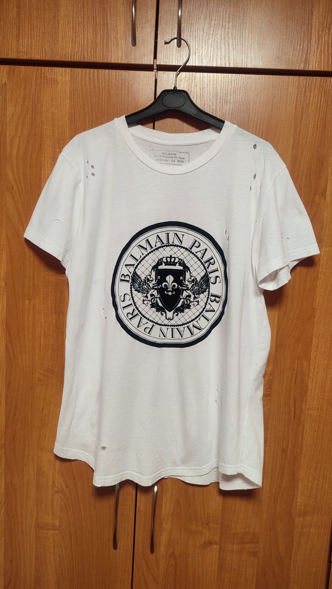 t-shirt koszulka Balmain Paris  oryginał