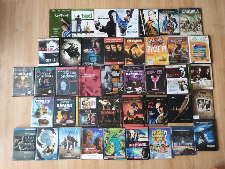 38 płyt DVD filmy, kryminały, przygodowe, kreskówki