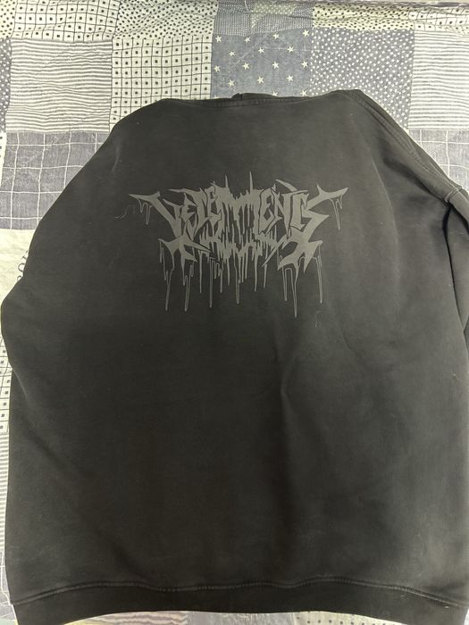 худи vetements metal skull ветмо