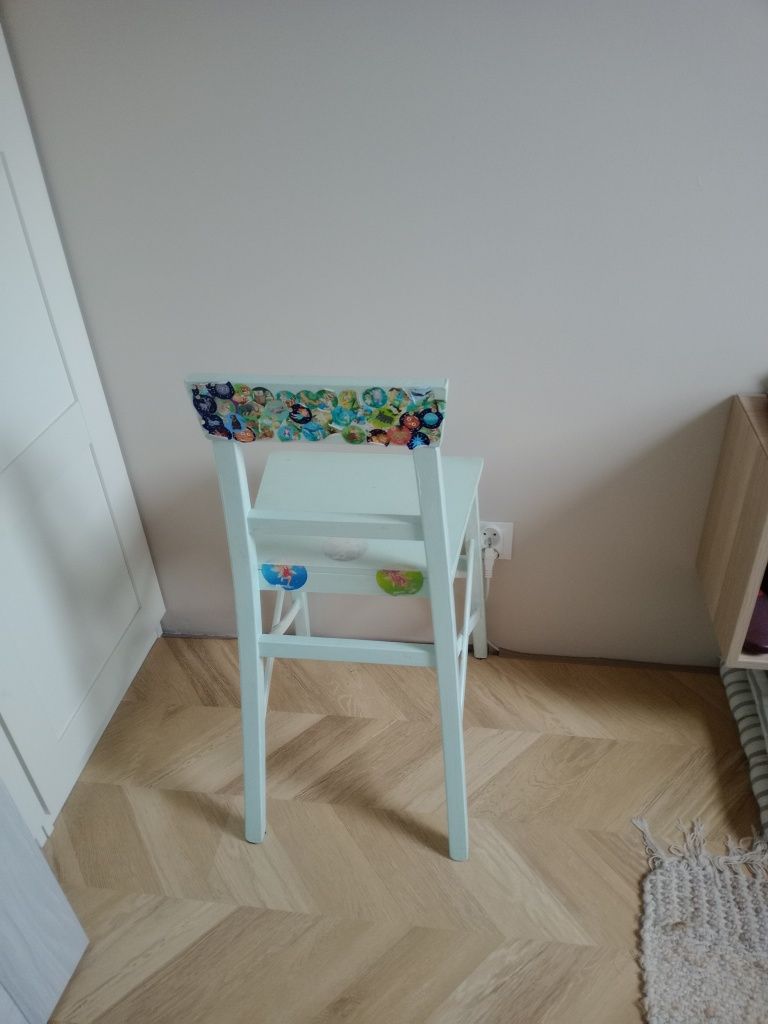 Krzesło krzesełko dziecięce podwyższone Ikea